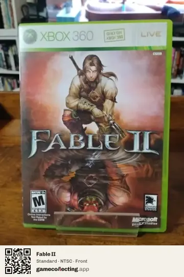 Fable II Xbox 360, NTSC box front