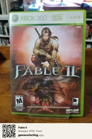Fable II Xbox 360, NTSC box front