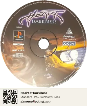 Heart of Darkness PlayStation, PAL disc