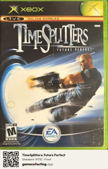 TimeSplitters: Future Perfect Xbox, NTSC box front