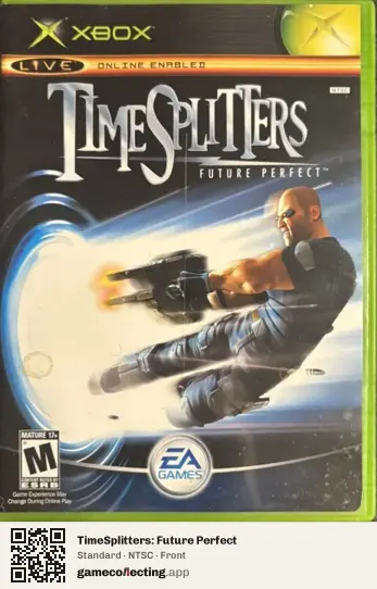 TimeSplitters: Future Perfect Xbox, NTSC box front