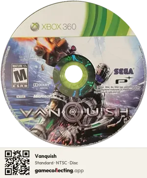 Vanquish Xbox 360, NTSC disc