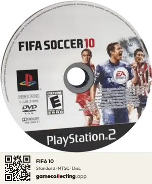 FIFA 10 PlayStation 2, NTSC disc
