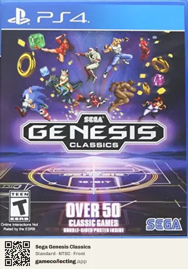 Sega Genesis Classics PlayStation 4, NTSC box front