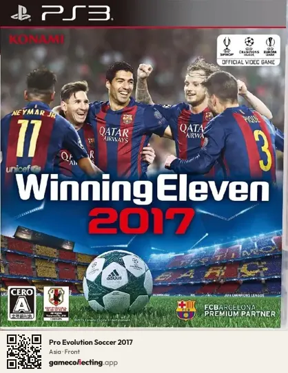 Pro Evolution Soccer 2017 PlayStation 3, Asia box front