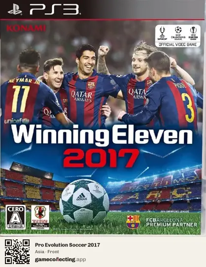Pro Evolution Soccer 2017 PlayStation 3, Asia box front