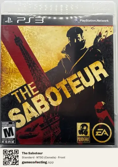 The Saboteur PlayStation 3, Canada box front