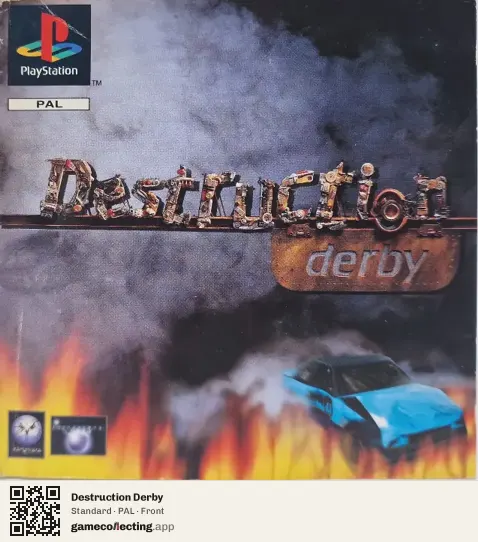 Destruction Derby PlayStation, PAL box front