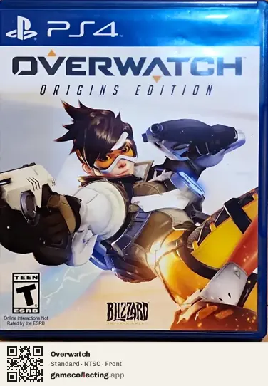 Overwatch PlayStation 4, NTSC box front