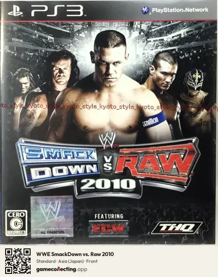 WWE SmackDown vs. Raw 2010 PlayStation 3, Asia box front