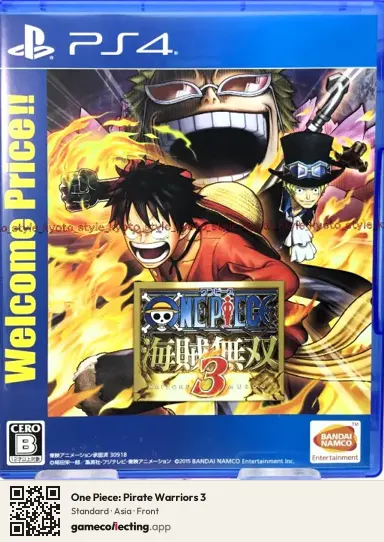 One Piece: Pirate Warriors 3 PlayStation 4, Asia box front