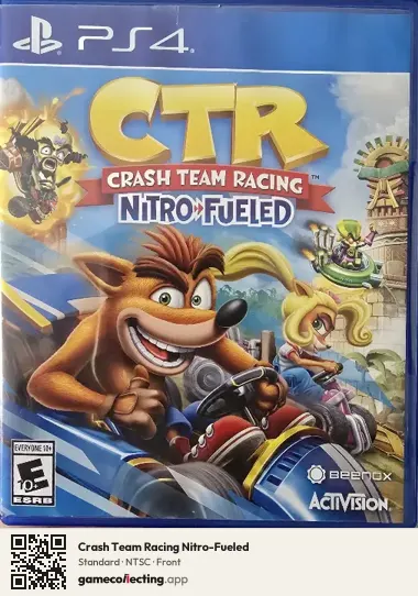 Crash Team Racing Nitro-Fueled PlayStation 4, NTSC box front