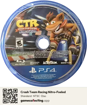Crash Team Racing Nitro-Fueled PlayStation 4, NTSC disc