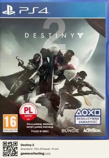 Destiny 2 PlayStation 4, Poland box front