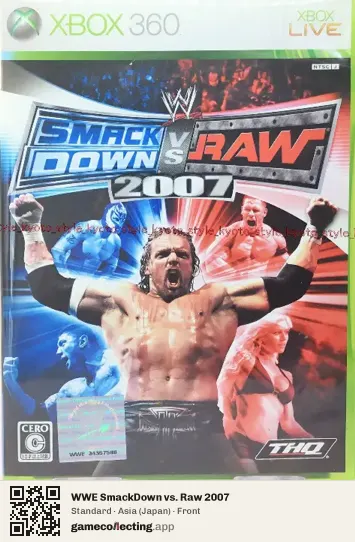 WWE SmackDown vs. Raw 2007 Xbox 360, Asia box front