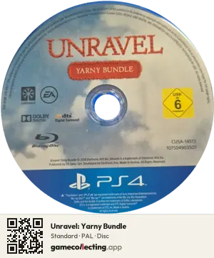 Unravel: Yarny Bundle PlayStation 4, PAL disc