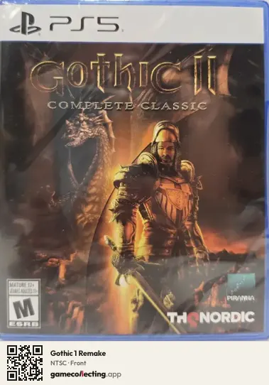 Gothic 1 Remake PlayStation 5, NTSC box front