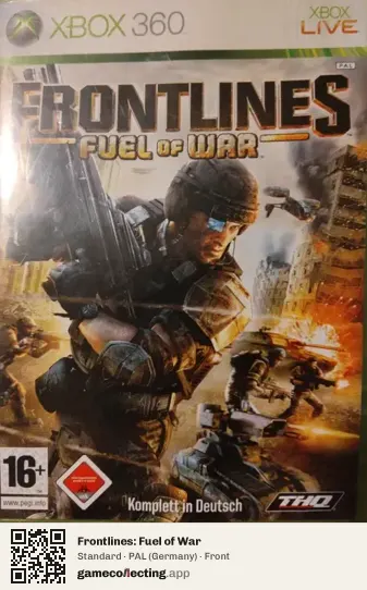 Frontlines: Fuel of War Xbox 360, Germany box front