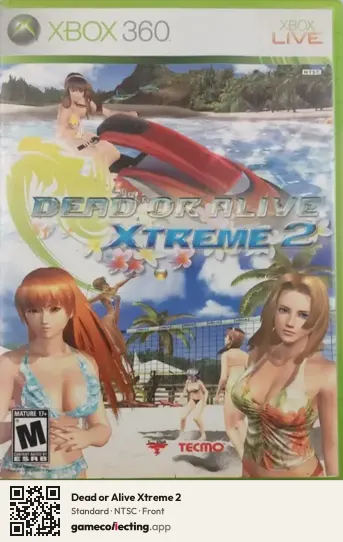 Dead or Alive Xtreme 2 Xbox 360, NTSC box front