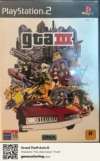 Grand Theft Auto III PlayStation 2, Germany box front