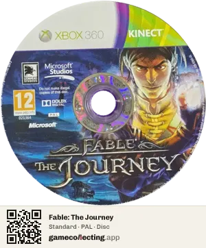 Fable: The Journey Xbox 360, PAL disc