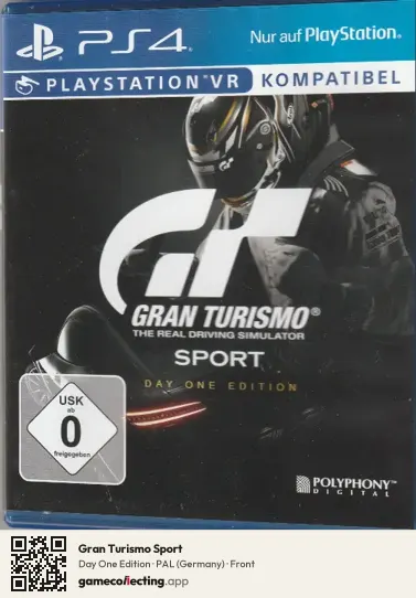 Gran Turismo Sport PlayStation 4, Germany box front