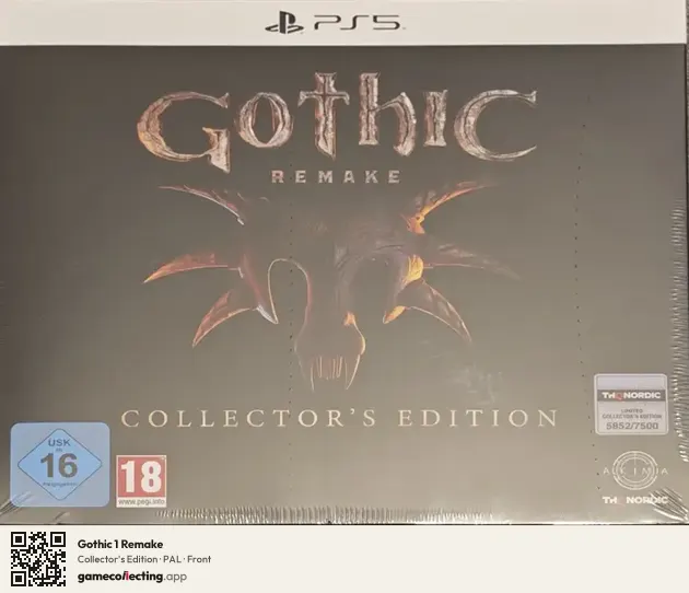 Gothic 1 Remake PlayStation 5, PAL box front