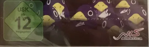 The Disgaea Triple Play Collection, the USK square on its front