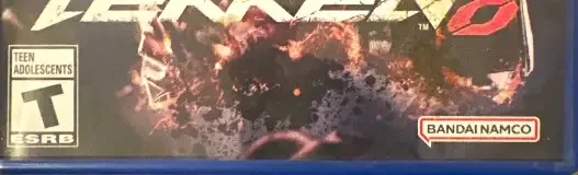 Tekken 8, the ESRB box on its front