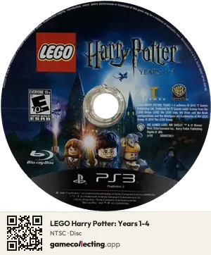 LEGO Harry Potter: Years 1-4 PlayStation 3, NTSC disc