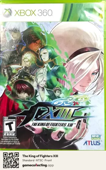 The King of Fighters XIII Xbox 360, NTSC box front