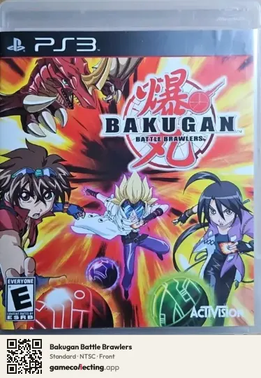Bakugan Battle Brawlers PlayStation 3, NTSC box front