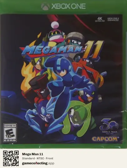 Mega Man 11 Xbox One, NTSC box front