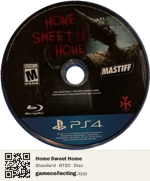 Home Sweet Home PlayStation 4, NTSC disc