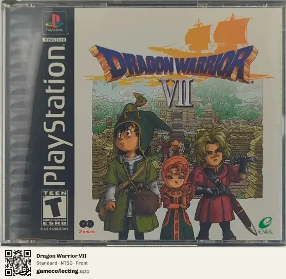 Dragon Warrior VII PlayStation, NTSC box front