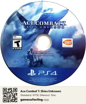 Ace Combat 7: Skies Unknown PlayStation 4, NTSC disc