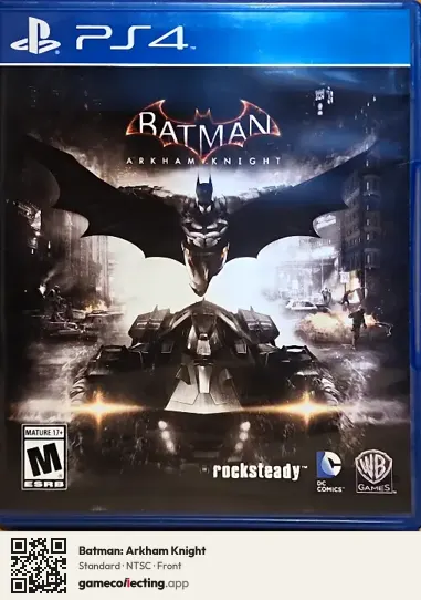 Batman: Arkham Knight PlayStation 4, NTSC box front