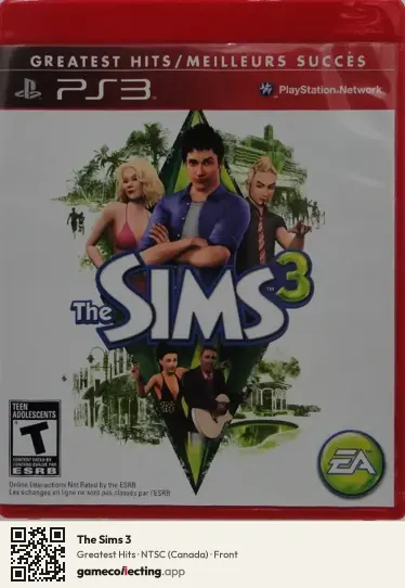 The Sims 3 PlayStation 3, Canada box front