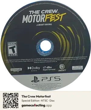 The Crew Motorfest PlayStation 5, NTSC disc