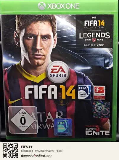 FIFA 14 Xbox One, Germany box front