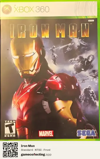 Iron Man Xbox 360, NTSC box front