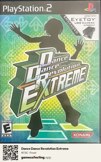 Dance Dance Revolution Extreme PlayStation 2, NTSC box front