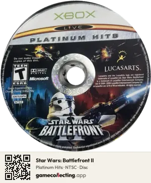 Star Wars: Battlefront II Xbox, NTSC disc
