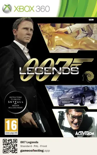 007 Legends Xbox 360, PAL box front