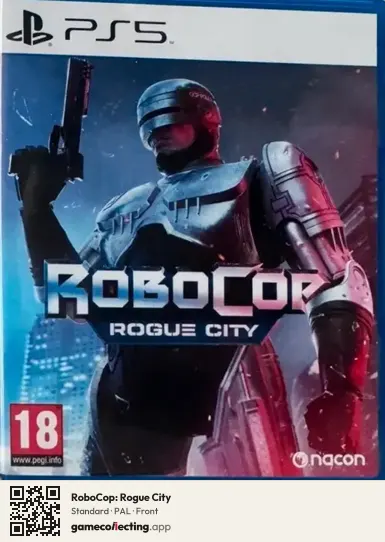 RoboCop: Rogue City PlayStation 5, PAL box front