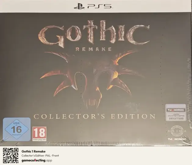 Gothic 1 Remake PlayStation 5, PAL box front