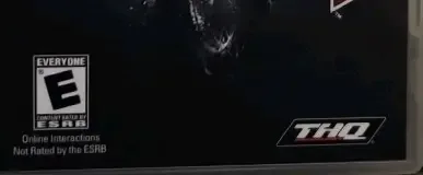 MX vs. ATV Reflex, the ESRB box on its front