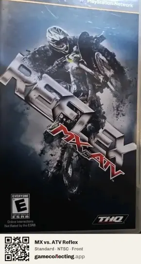 MX vs. ATV Reflex PlayStation Portable, NTSC box front