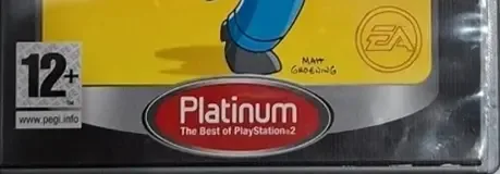 The Simpsons Game, the PEGI square on its front