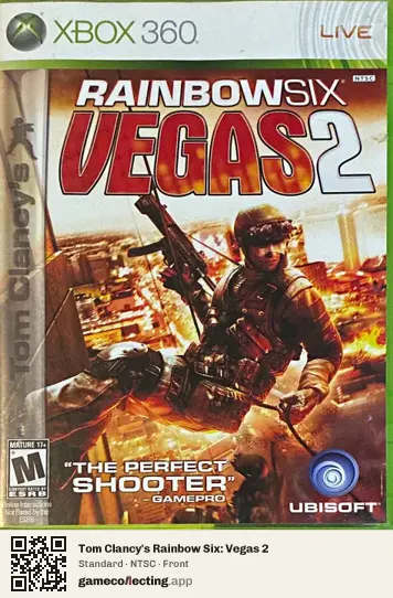 Tom Clancy's Rainbow Six: Vegas 2 Xbox 360, NTSC box front